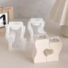 Flexible Sturdy Silicone Mould Fashion Accessory for Making Unique Heart Shaped Candle and Home Decorations