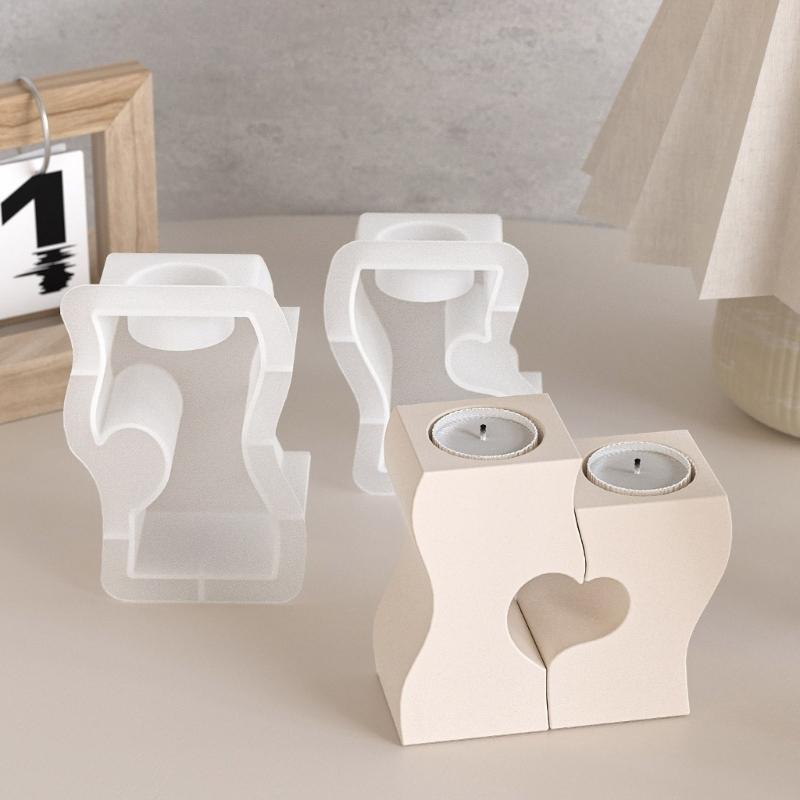 Flexible Sturdy Silicone Mould Fashion Accessory for Making Unique Heart Shaped Candle and Home Decorations