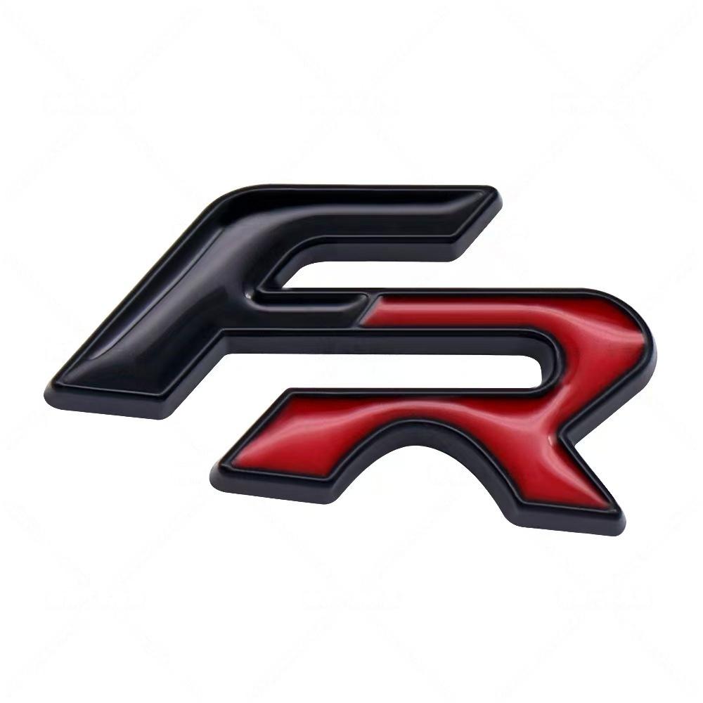 3D Metal FR Logo Badge Sticker Side Fender Rear Trunk Emblem Decal High-Quality Automotive Accessories
