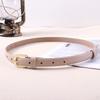 Womens Adjustable Classic Pu Waist Belt With Full Hole Design For Wear Everyday