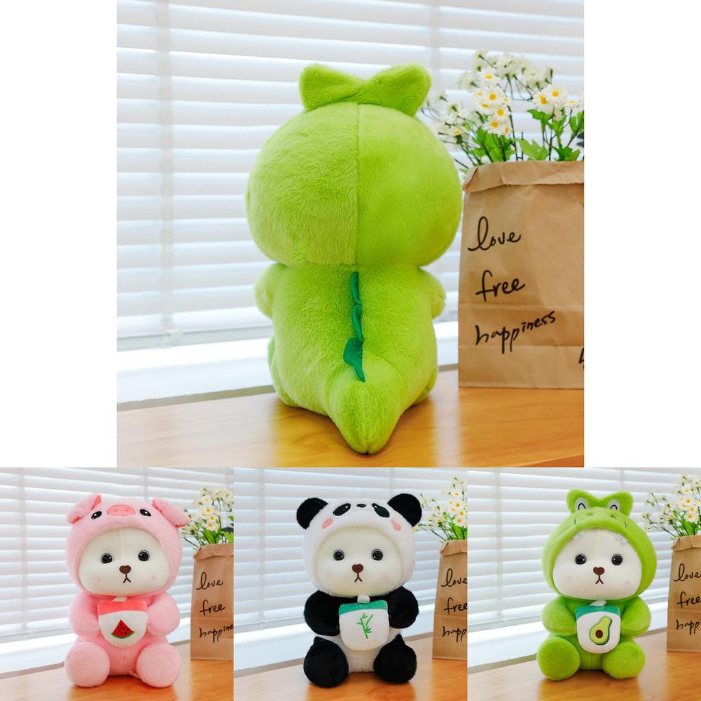 Plüschtier Panda mit kurzem Plüschmaterial für Kinder und Sammler