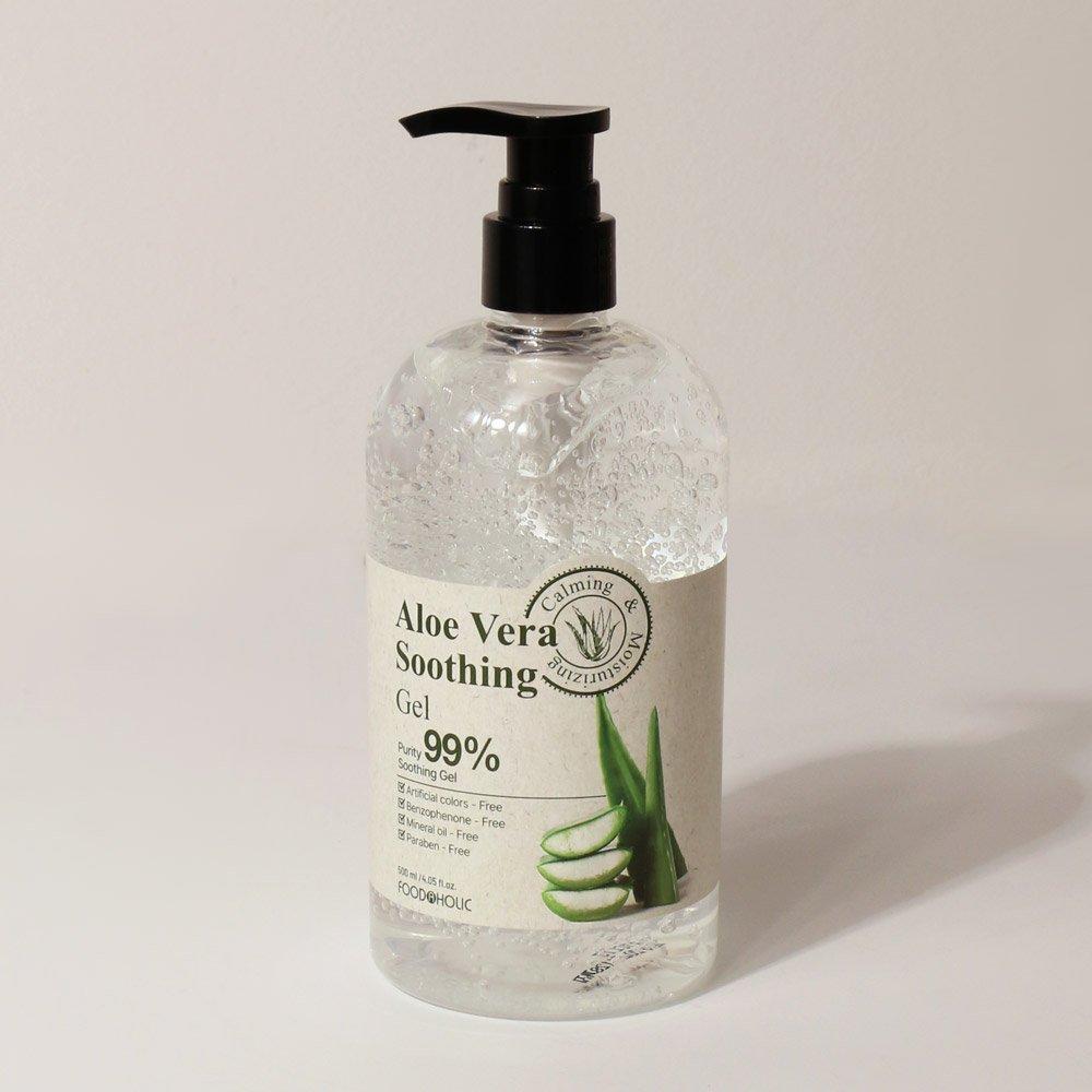 (2 pièces) Gel apaisant à l'aloe vera FoodaHolic 500 ml