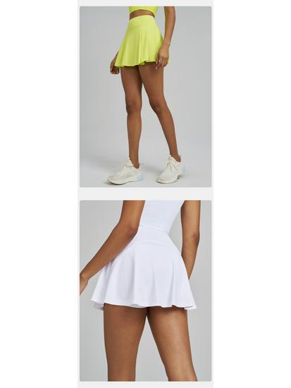 Riesiger Damen Schnelltrocknender Anti-Exposure Sport- und Yogarock - Eleganter Fallender Tennis-Fitnessrock für den Sommer