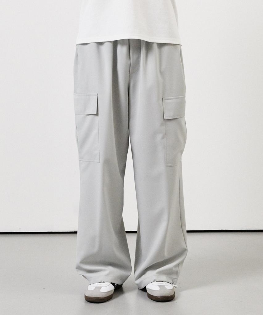 WHOLOVESART Daily Cargo Elastic String Pants Stone Beige