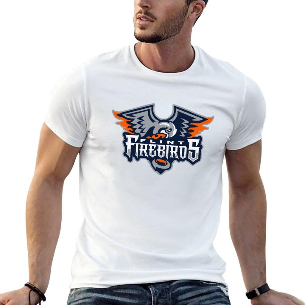 Flint Firebirds Hockey Tshirt Outdoor Sports Short Sleeve Top