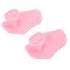 2PCS Silicone Gym Grips Non Slip Ergonomic Workout Grip for Weight Lifting Fitness Training Pinkish