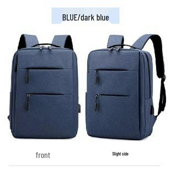 Men's Large-Capacity Logo Backpack: Simple, Fashionable Business & Casual Laptop Bag