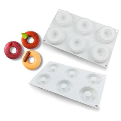 6 Stampo per ciambelle Stampo per torta in silicone per dessert Kit fai da te per la cottura