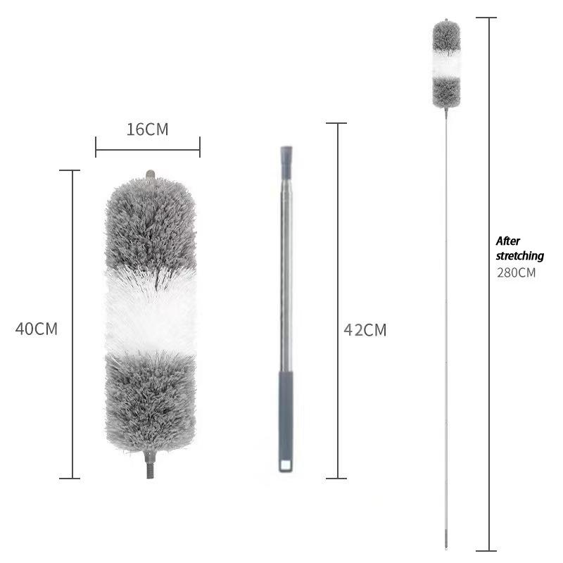 Microfiber Ceiling Fan Duster Extends Up To Long Handled Dust Locking Reusable And Cleaner Brush For Effortless Cleaning