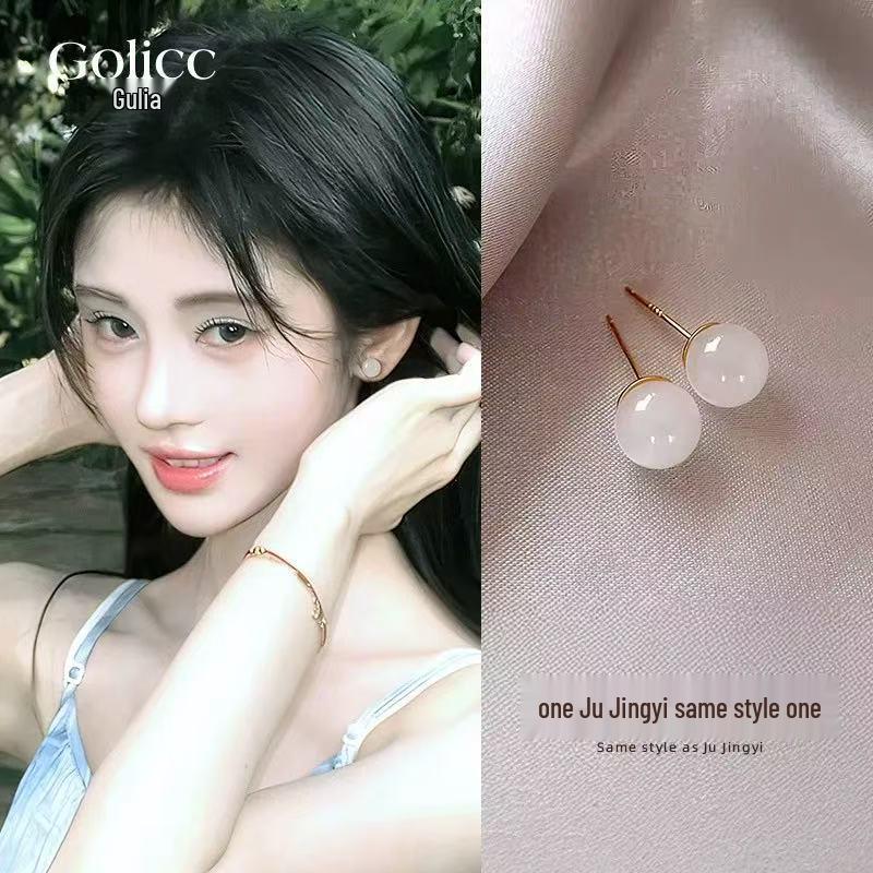 Elegant Butterfly Flower Stud Earrings - S925 Silver Needle, High-End and Versatile for Women