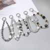 Creative Mobile Phone Chain Metal Crystal Pearls Alloy Ring Telephone Strap For Women Girls Fashion Phone Decoration Jewelry