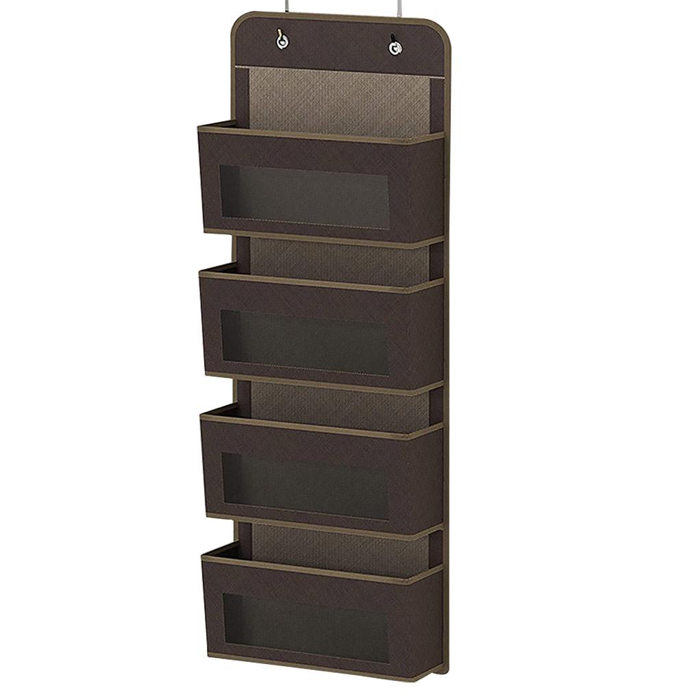 Наддверная подвесная сумка для хранения Спальня Гостиная Детская Игрушки Сетчатый карман Держатель Шкаф Внутренний органайзер кофейный 1990₽