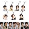 BTS Süßes Lässiges Outfit Cartoon Acryl Schlüsselanhänger, Bangtan Boys Cartoon Figur Schlüsselanhänger Inspiriert von Echten Fotos, Kpop ARMY Fans Tasche Anhänger