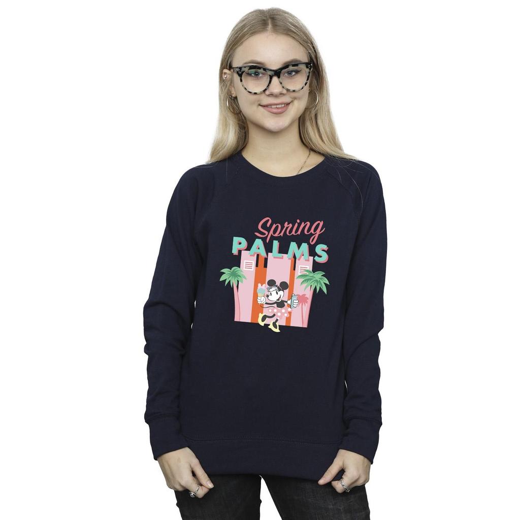 Disney Womens/Ladies Minnie Mouse Spring Palms Sweatshirt