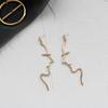 Fashion Geometric Round Drop Earrings Temperament Simple Star Tassel Pendant Earrings Female Gifts Jewelry