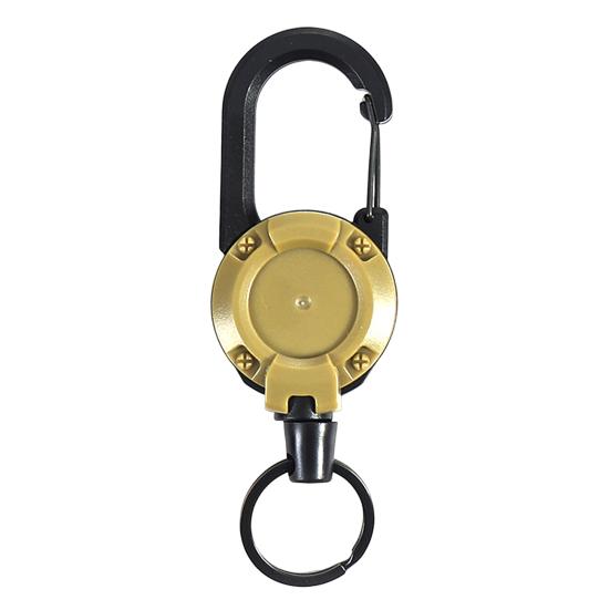 Portachiavi Portatile Retrattile Moschettone Porta Badge Forte Portata Dimensioni Compatte Portatile Clip Portachiavi Telescopico Accessori da Campeggio