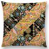Beaux Art Boho Millefiori Geometric Floral Pattern Festival Mandala Elizabethan Pastel Flowers Cushion Cover Sofa Pillow Case
