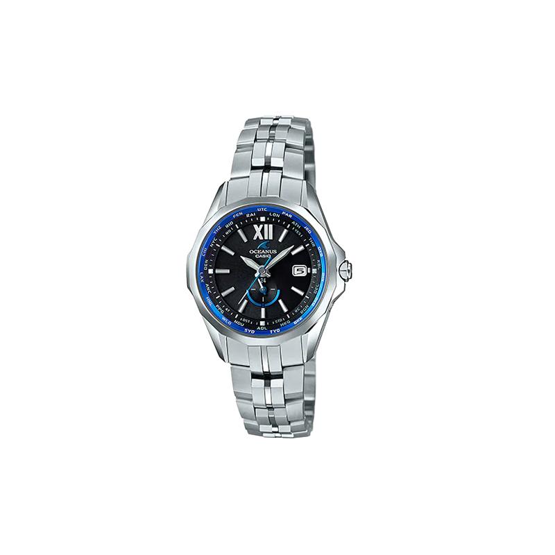 

Casio OCEANUS series - disc multi-function pointer, business trend, simple classic pointer, date display, black disc, multi-function OCW-S340-1AJF чорний