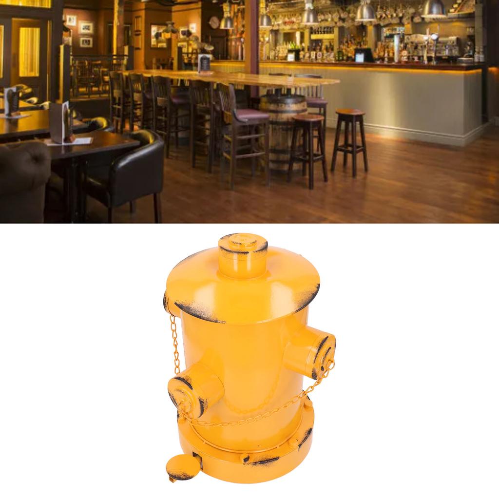 Hydrant Trash Can Decorative Retro Industrial Indoor Outdoor Iron Waste Bins with Bucket for Garden Home Kitchen