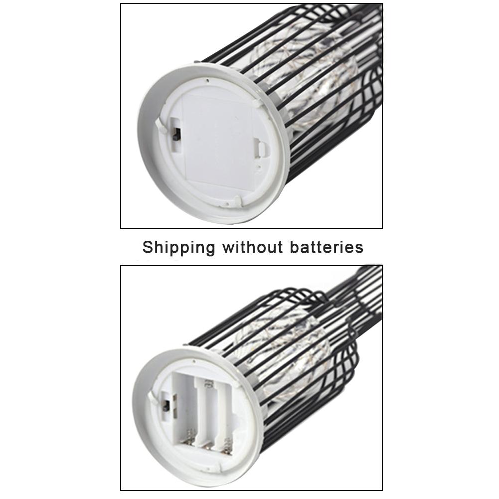 Retro Iron Table Lamp Winebottle Copper Wire Night Light Creative Hotel Home Decoration Desk Lamp Night Lamp Battery Powered