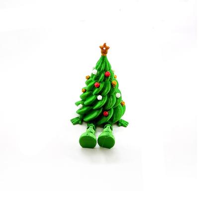 Colorful 3D Printed Christmas Tree Funny Green Xmas Decoration Unique Multi-joint Movable Figures Christmas Party