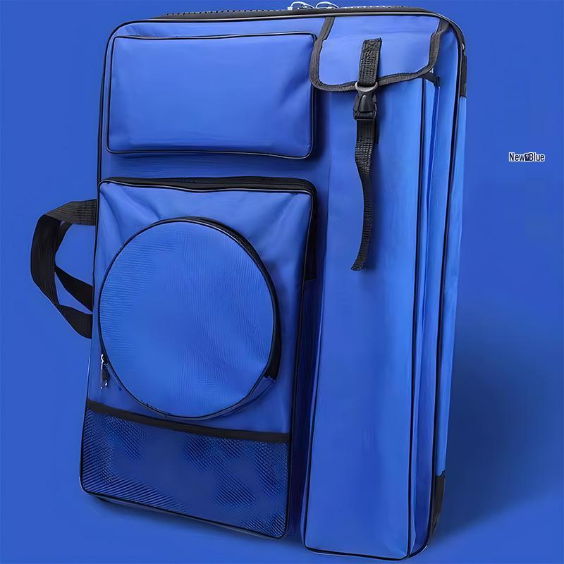 4K Multifunctional Waterproof Art Backpack - Large Zipper, Multi-Color Sketching & Drawing Board Bag