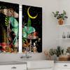 Garden Design Knit Fabric Drape Panels with Rod Pocket  Bright - Filtering Polyester Drapes Bird and ButterflyforBedchamber