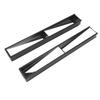 1 Pair Golf Cart Rearview Mirror Adjustable Wide Angle HD Clear Shockproof 440mm Length Black Shell for Club Cars ATV