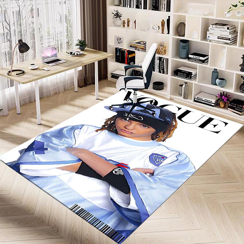 Urban Fashion Icon Carpet For Playroom Bedroom Living Room Sofa Home Decorkids Game Area Rug Nonslip Floor Mat