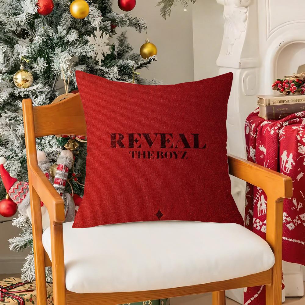 Kpop T-the B-boyz Pillow Case Silky Short Plush with Invisible Zipper Dustproof Sofa Cushion Cover for Home Decor