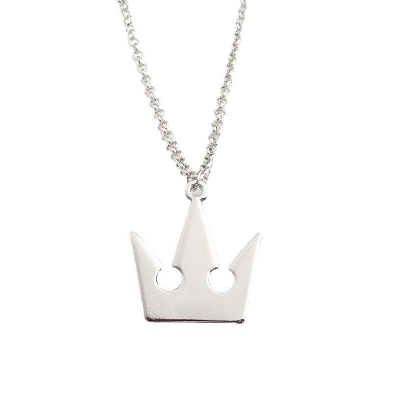 Spiel Kingdom Hearts Kette Anhänger Halskette Sora Schlüsselanhänger Krone Anhänger Statement Choker Halskette Damen Herren Schmuck Cosplay
