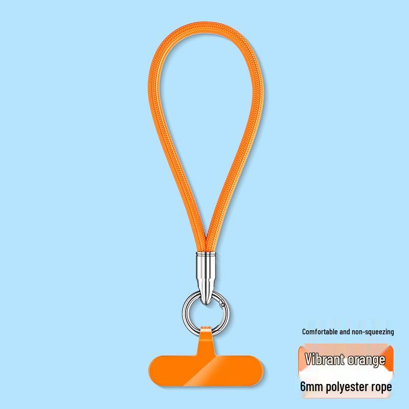 Wrist and Neck Mobile Phone Lanyard with Finger Ring and Anti-Drop Strap