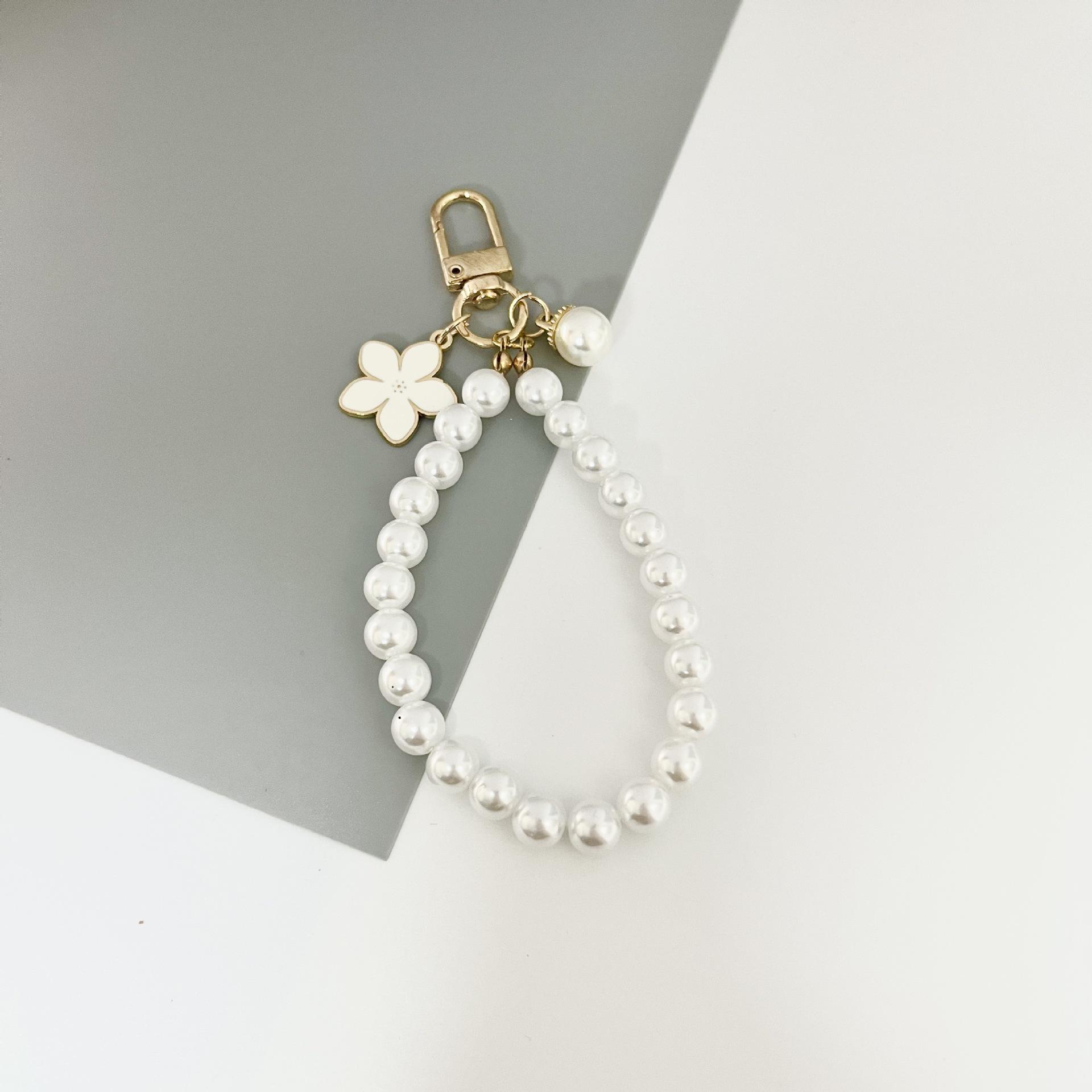 Стильный браслет и брелок с жемчугом Love