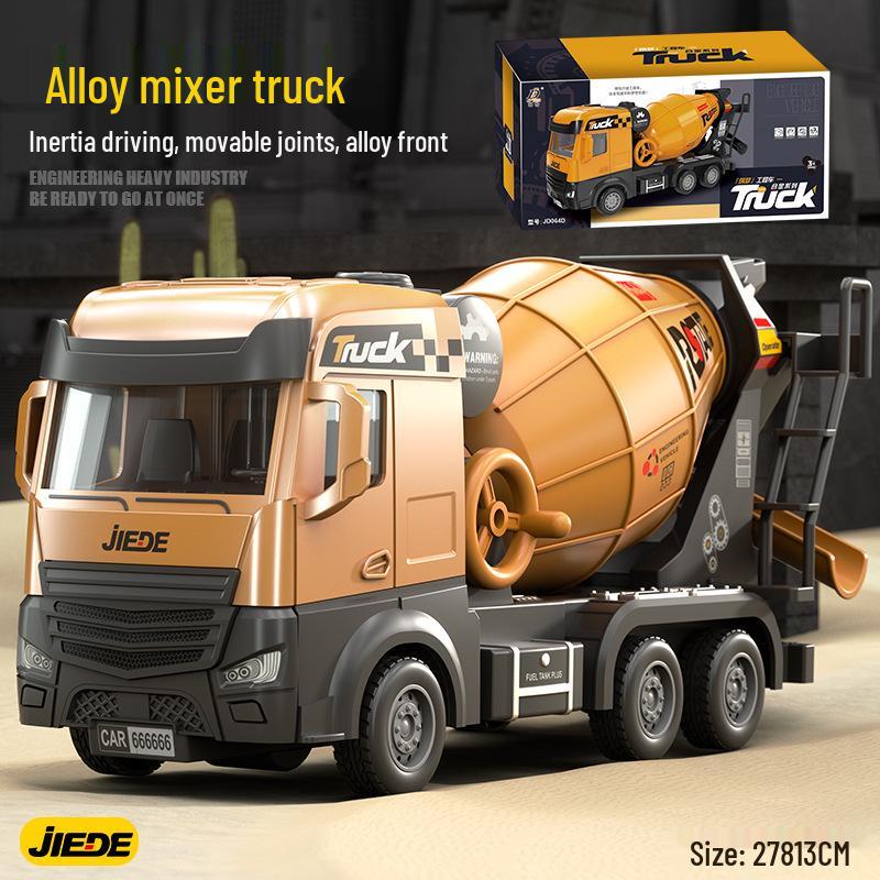 Large Alloy Kids' Construction Truck Set: Excavator, Crane & Storage Toy Car