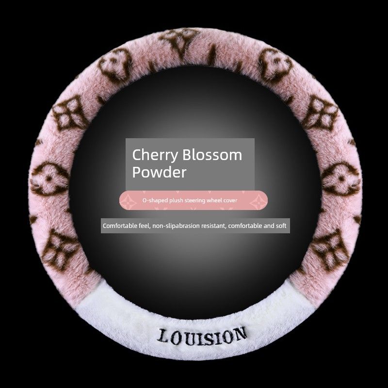 Plush Winter Car Steering Wheel Cover, Trendy and Cute for Women, Car Handle Cover for Girls, Winter Car Accessories