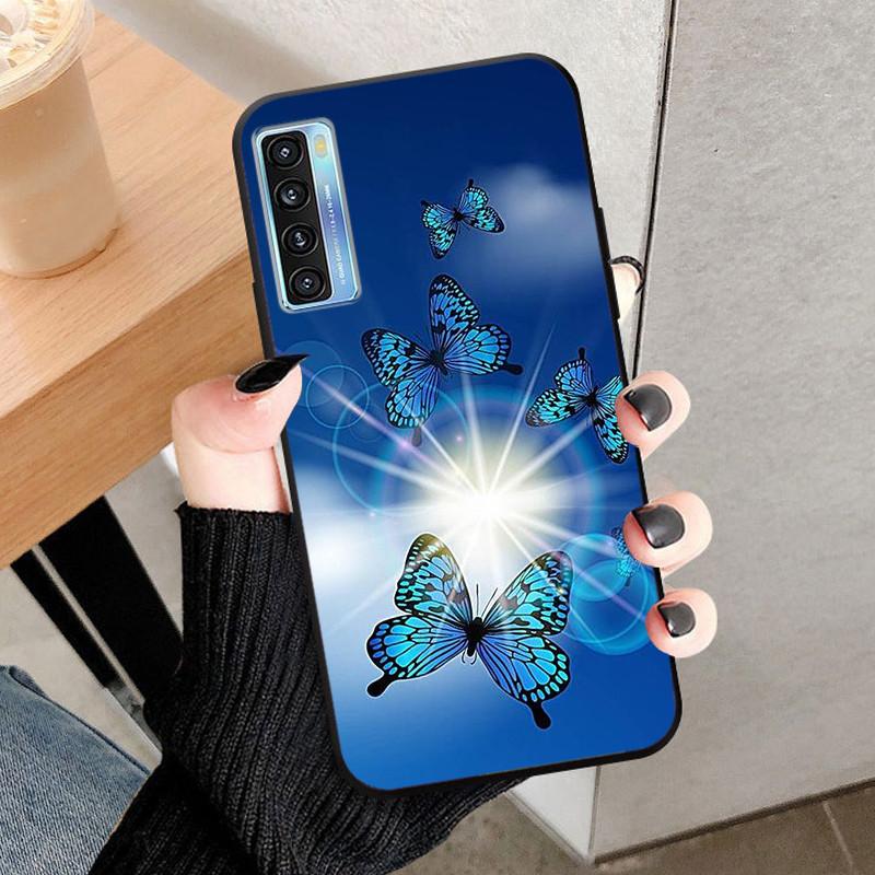 For TCL 20 5G / 20S / 20L Plus Case TPU Silicone Shockproof Lions Wolf Phone Covers for TCL 20L Plus Cases 20S Cool Fundas