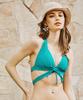 Swimwear Bikini natural but firm Up green [Sanai Paradise] set, [Natural Bra], non-wired bikini, 55-53-3-1652,