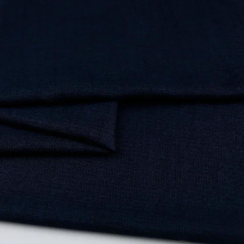 100x150cm Dark Patterned Thin Anti-wrinkle Suit Fabric for Clothes Vest Trousers Sewing Checkered Striped Cloth Black Blue