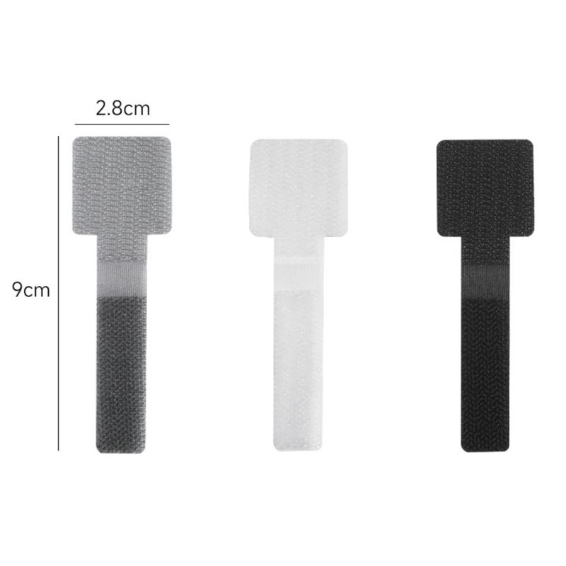 Wiederverwendbare Kabelbinder, Befestigungsdraht-Organizer, Kabelseilhalter, selbstklebend, verstellbare Kabel-Organizer-Gurte, Schreibtisch-Management