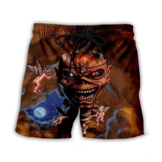 Retro Vintage Ghost Horror Skull Skeleton Gothic Boxing Muay Thai Kickboxing Shorts 3D Print Training Unisex Men Women Fitness Gym Sport Workout