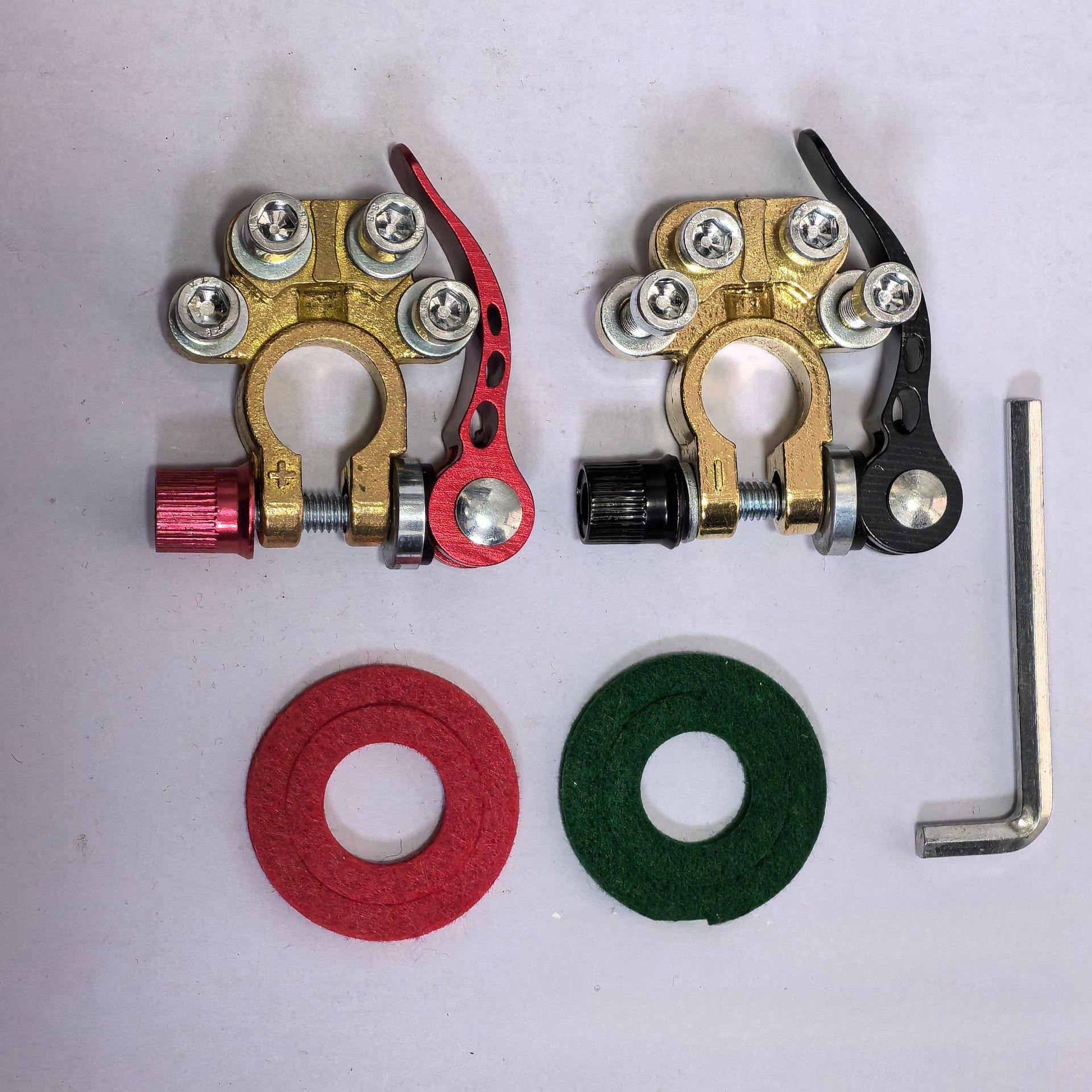 

2 шт./компл. быстросъемные разъединительные клеммы аккумуляторной батареи автомобиля, соединители клемм аккумуляторной батареи, положительные и отрицательные