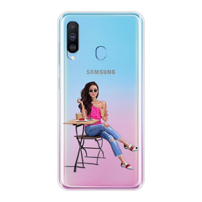Back Cover For Samsung Galaxy M40 M30 M20 M10 Black Girl Girly Silicone Soft Phone Case For Samsung Galaxy M10 M20 M30 M40 Case