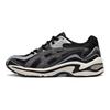 Asics Gel-Preleus Fabric Synthetic Leather Mesh Retro Low-Top Lifestyle Sneakers Women Sneakers Black Gray 1201A838-003