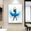 Abstract Dancing Girl Dance Woman Canvas Painting Watercolor Skirt Wall Art Sexy Portrait For Living Room Home Decor Cuadros