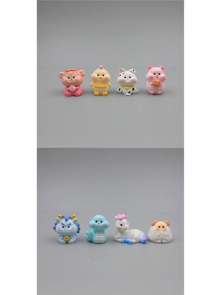 Adorable Zodiac Desktop Ornaments for Office, Bookshelf, or Car Decoration