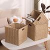 Foldable Paper Rope Storage Basket Toys Snacks Books Laundry Modern Minimalist Organizer Bin