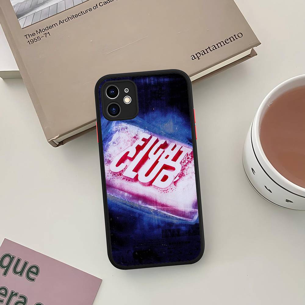 Classic Movie F-fight C-club Phone Case For IPhone 16 15 14 13 12 11 Pro Max 7 8 6 6s Plus Matte Cover