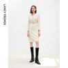 LANCY Women's Belted Lace A-Line Dress