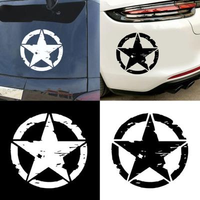 Circle Star Reflective Car-Styling Vehicle Body Window Decals Sticker Decor