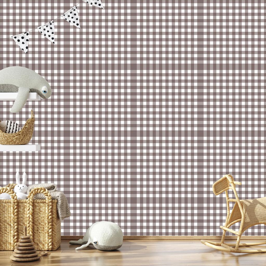 Wallpaper Fabric Pattern Red and Light Gray 50x1000